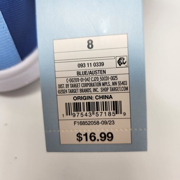 Cat & Jack Vibrant Blue Kids Sneakers - Picture 6 of 8